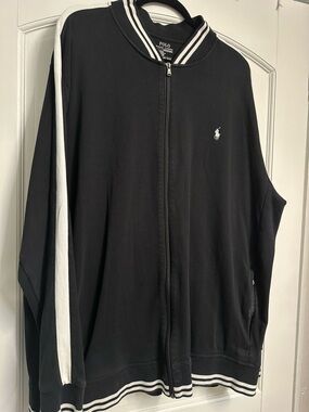 Polo by Ralph Lauren Men’s Black Full-Zip Track  jacket